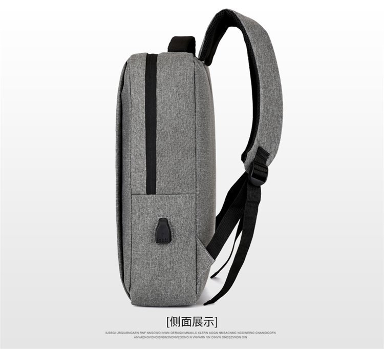 Cross-border backpacks, simple notebooks, business computer bags, campus student schoolbags, trendy travel backpacks that can be printed with logos pic 68