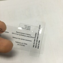 半透明TPU水洗标 柔软耐水洗泳衣TPU尺码标印唛 弹力磨砂透明码标详情46