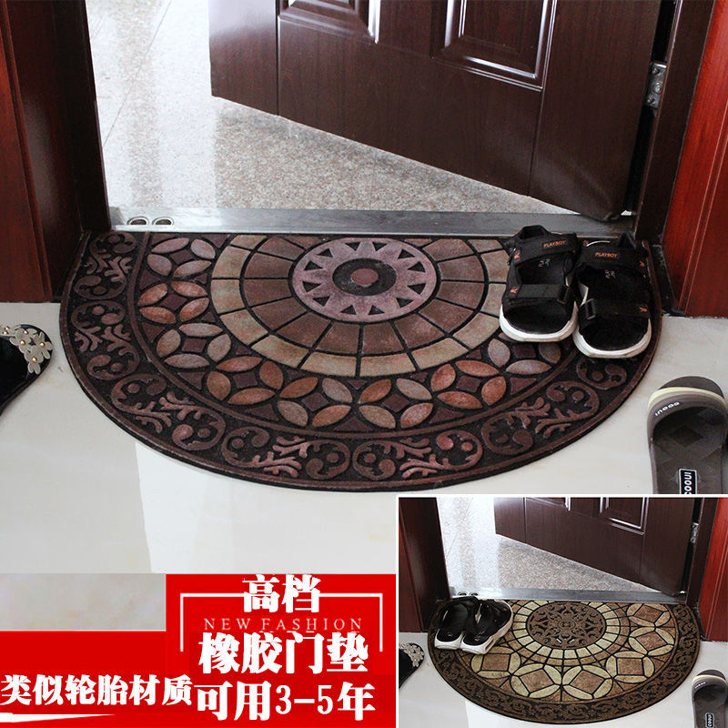 欧式大门口地垫入户门垫半圆形室外门外橡胶塑料门前进门踩脚垫子详情2