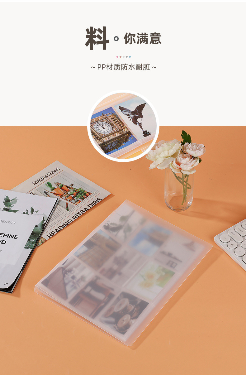 New in-stock citizen card, membership card, game card storage book, button-free card storage clip, diy photo album wholesale pic 4