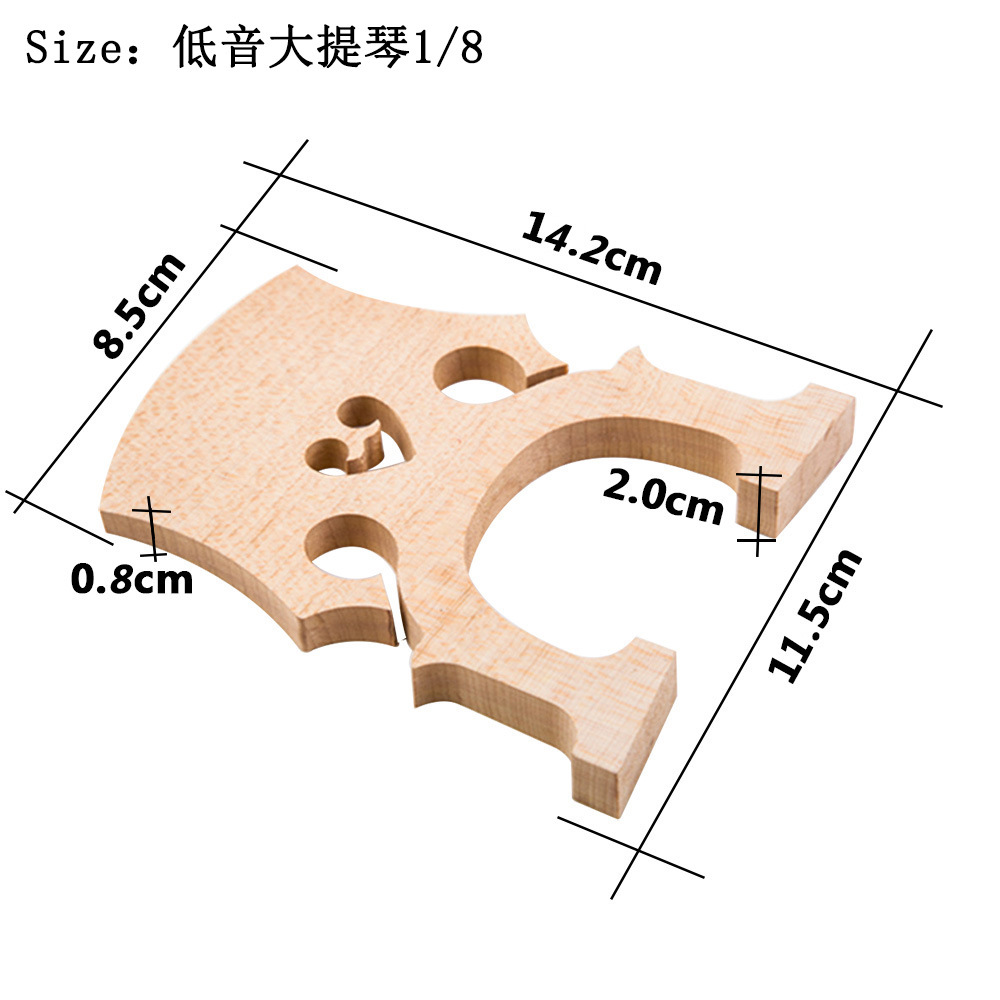 批发低音贝司琴码大贝司琴码马桥低音大提琴码3/4 /4 1/4 1/8 1/2详情7