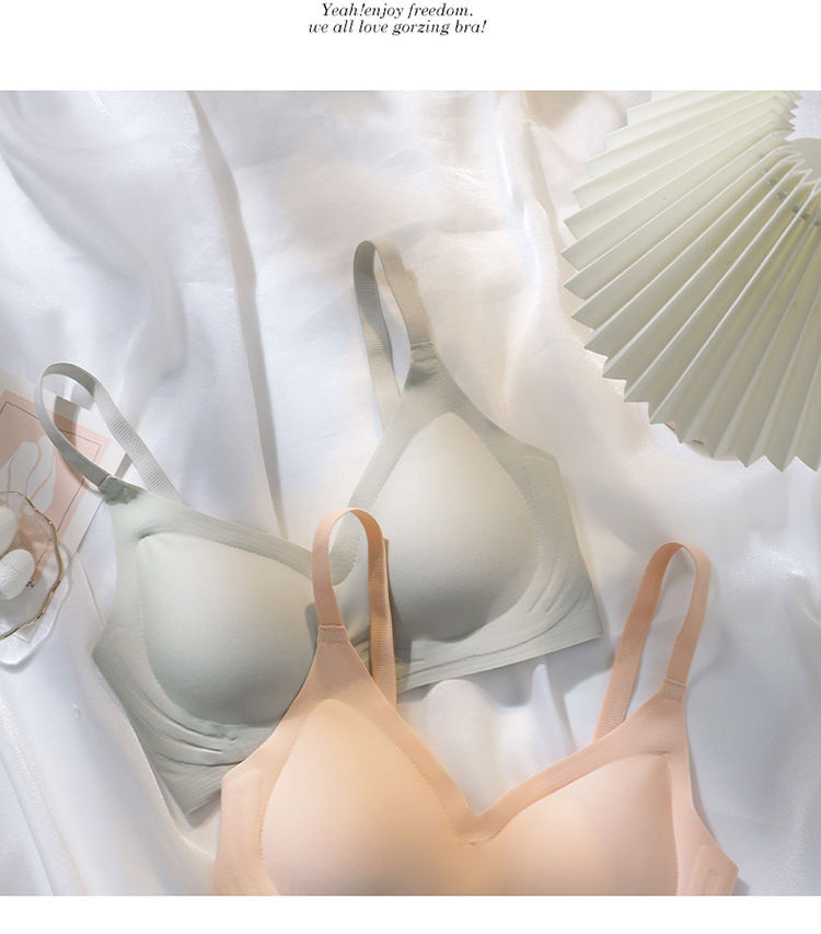 Jelly sweet and seamless bra with breast straps, comfortable breast pads, small breasts gathered together, no steel rings, beautiful back for teenage girls pic 17
