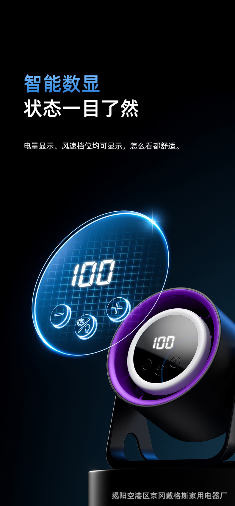 2025跨境usb桌面新款风扇小型便携迷你家用厨房宿舍无叶小风扇详情10