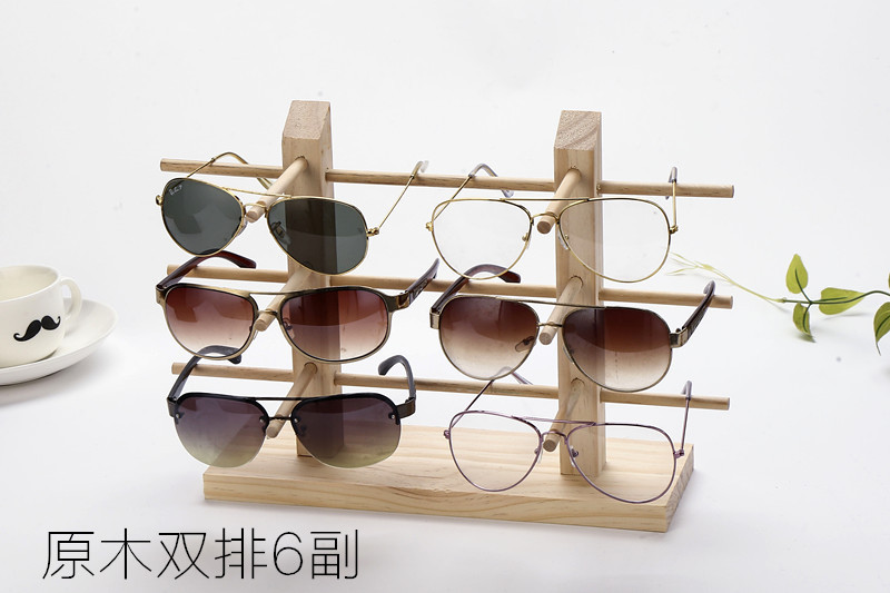 Solid wood eyeglass display stand, eyeglass store storage rack, display decoration prop, sunglasses, sunglasses stand, eyeglass rack pic 9