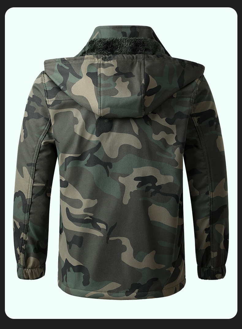 冬季工作服棉衣加绒加厚棉袄套装耐磨迷彩大衣劳保工作服北极厚绒详情15