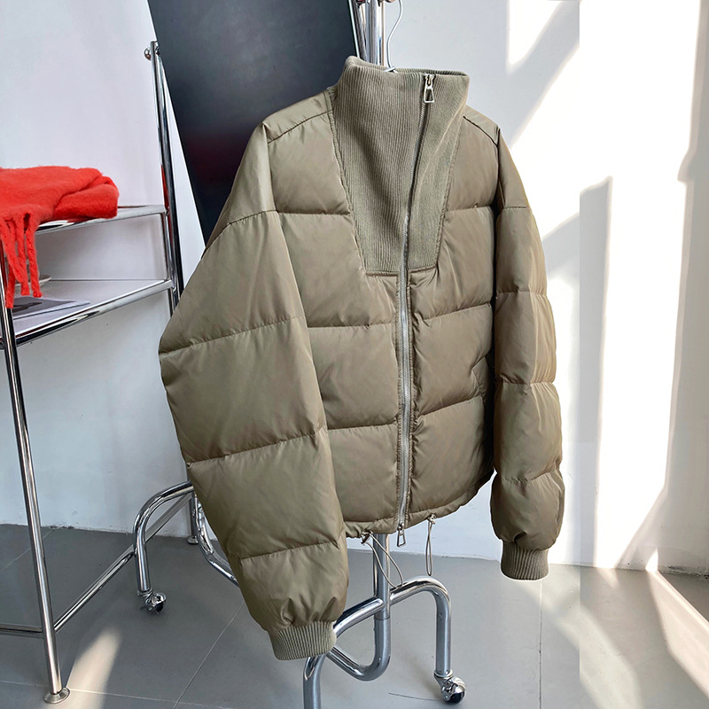 Luxi 2022 New Design sense stand-up collar short Down jacket for petite women 90, white duck down jacket Y33 pic 85