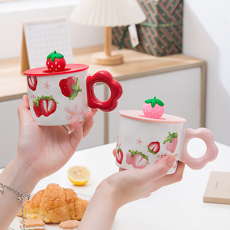 Creative flower ceramic cups, niche high-end coffee cups, light luxury mugs, water cups with high appearance standards, camellia cups as gifts pic 9