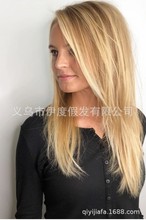 跨境欧美派对假发渐变短直发波波bobo挑染女假发cosplay假发逼真详情9