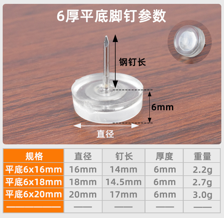 Foot pad nails, silent foot nails, chair, stool, table, furniture, table and chair foot pad rubber nails, floor foot nails, silicone rubber legs pic 11
