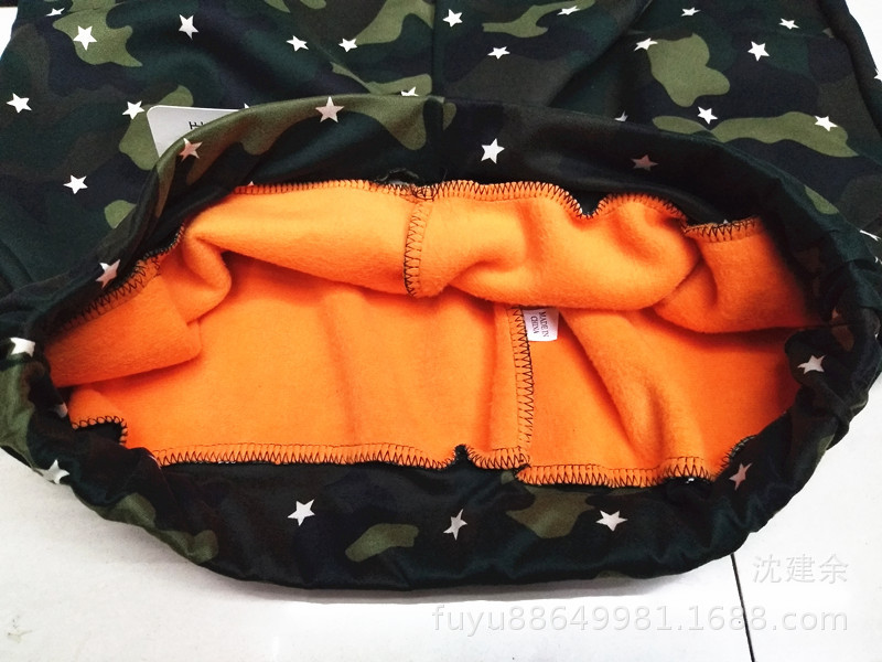 For middle-aged and elderly women in autumn and winter, add fat, oversized, brushed, drawstring camouflage pants, and add fleece milk silk casual leggings for small feet pic 10