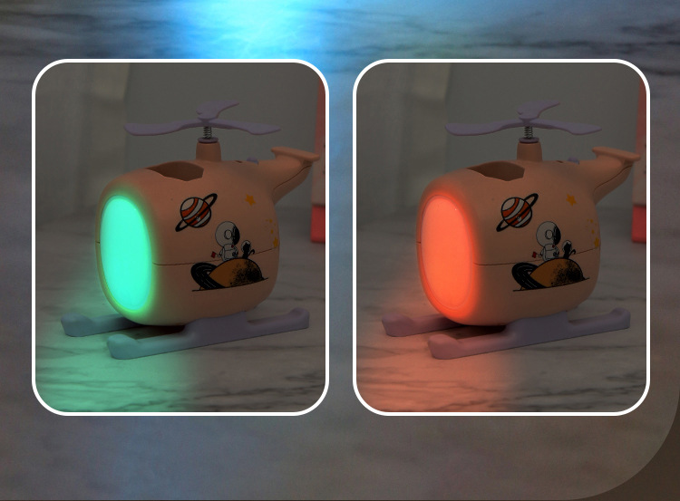 Creative cartoon airplane night light, creative DIY pen holder, desktop phone stand, night light, infant feeding light pic 6