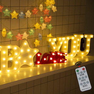 LED挂饰Love霓虹灯带闪电云朵星球彩虹嘴唇造型灯装饰小夜灯双用详情9