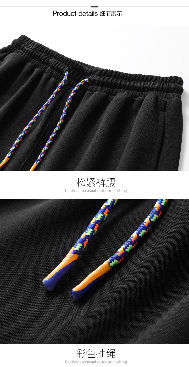 Men's casual pants 2022, men's sweatpants, men's autumn and winter fleece and thickened sportswear pants, large-sized loose pure cotton tight-fitting pants pic 40