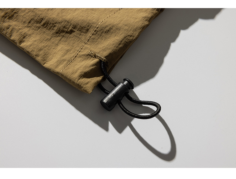 美式工装短袖t恤男士夏季大码潮牌立领拉链体恤半袖男详情21