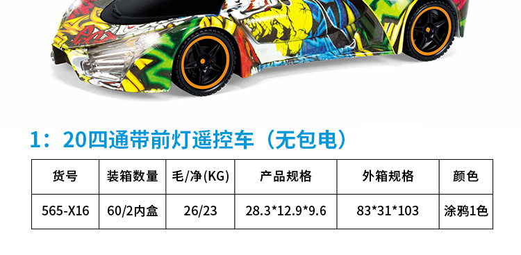 1:20 Farali four-way wireless remote control electric vehicle with light simulation sports car boy gift large box gift wholesale pic 8