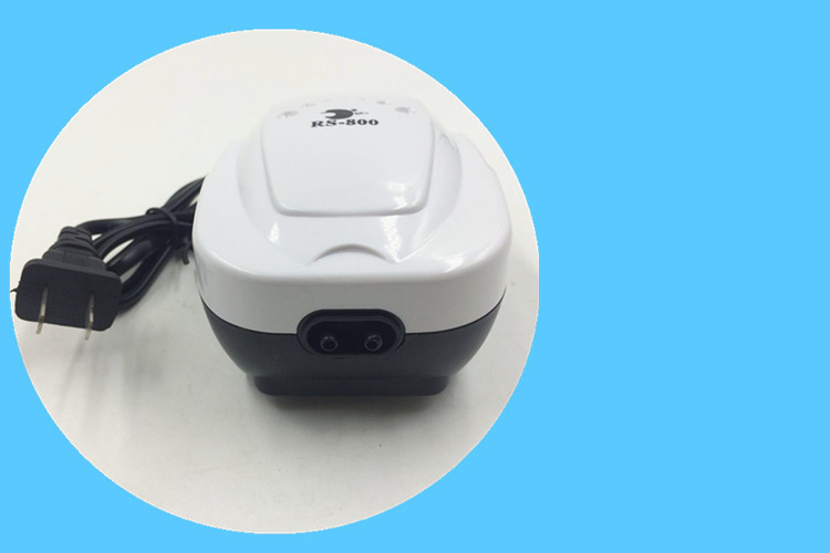 新鱼缸氧气泵 日胜超双孔增氧泵 养鱼专供小鱼缸打氧泵RS-800详情26