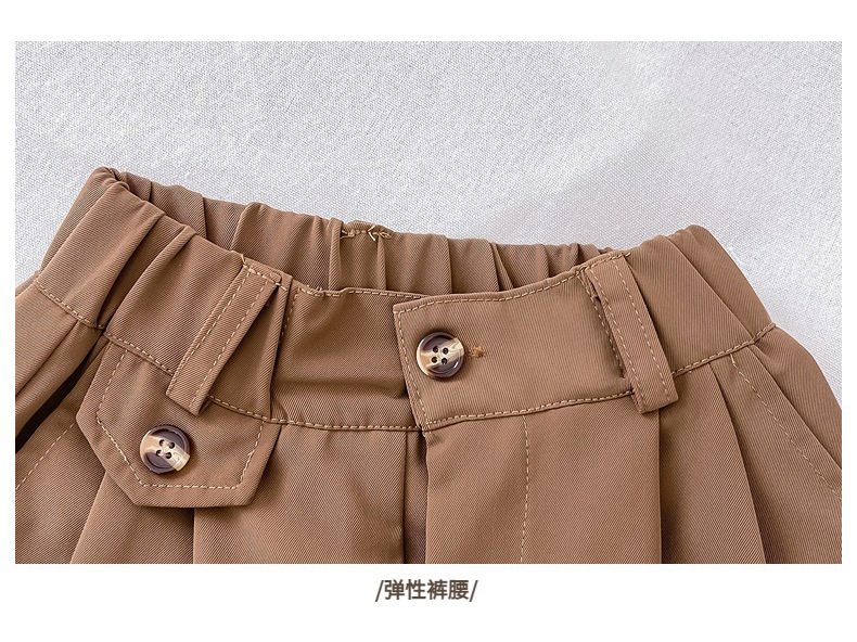 儿童夏装套装男童夏季新款童装女宝复古港风碎花短袖衬衫两件套潮详情26