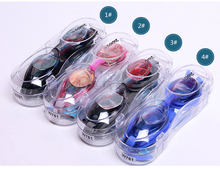 High-end silicone swimming goggles, adult waterproof and anti-fog swimming goggles, UV-resistant swimming goggles, wholesale swimming goggles pic 4