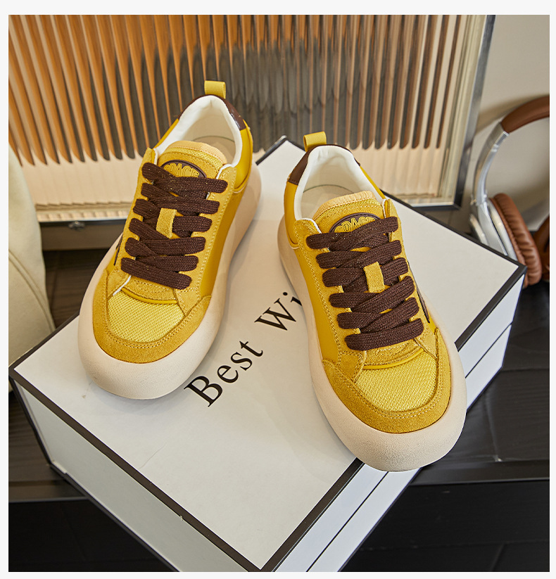 真皮做旧小白鞋女2025春季新款厚底板鞋休闲百搭星星女鞋复古单鞋详情32