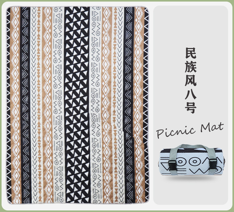 新款露营野餐垫探春旅游草坪地垫防滑防潮野餐布春游露营加厚地垫详情14