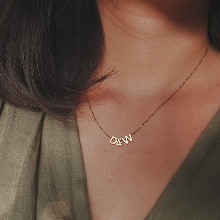 eManco offers stainless steel letter pendant accessories, including 26 English letter pendants and diy jewelry accessories pic 16