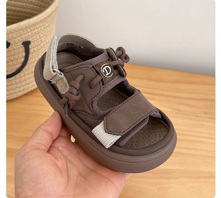 童库兔丨韩版儿童凉鞋复古男童沙滩鞋2023夏新款软底女童休闲运动详情3