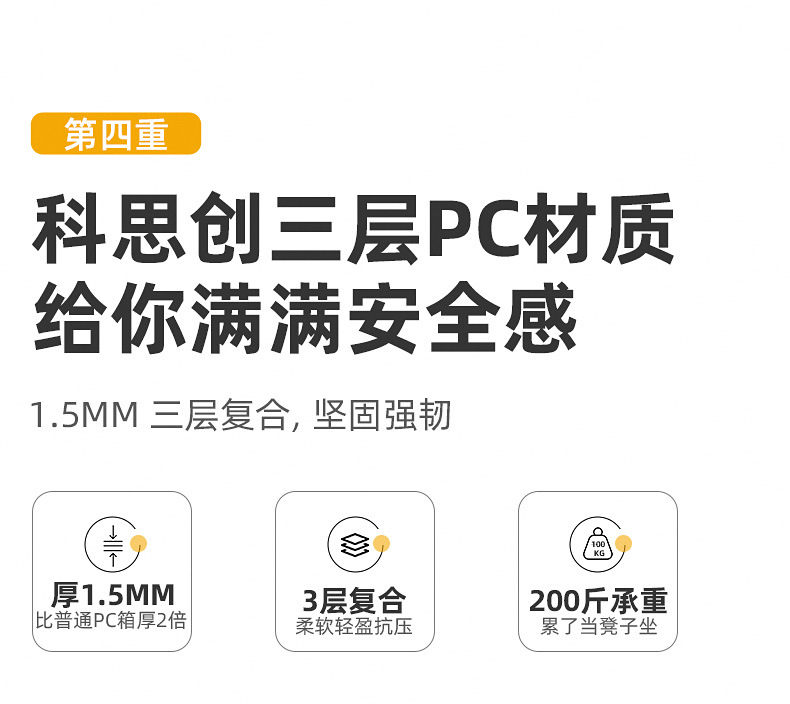 芒果鸟G2宽拉杆行李箱多功能耐摔PC20寸大容量拉杆箱登机箱高颜值详情16