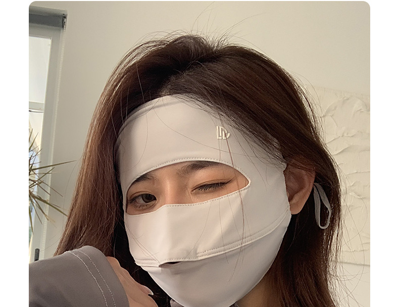 全脸防晒面罩夏季百搭防紫外线透气遮阳防晒口罩原纱冰丝脸基尼详情14