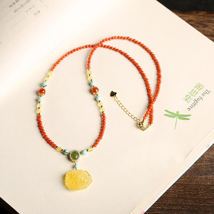 仇氏 天然南红玛瑙7mm圆珠手链 川料火焰红南红手串绕四圈佛珠详情12