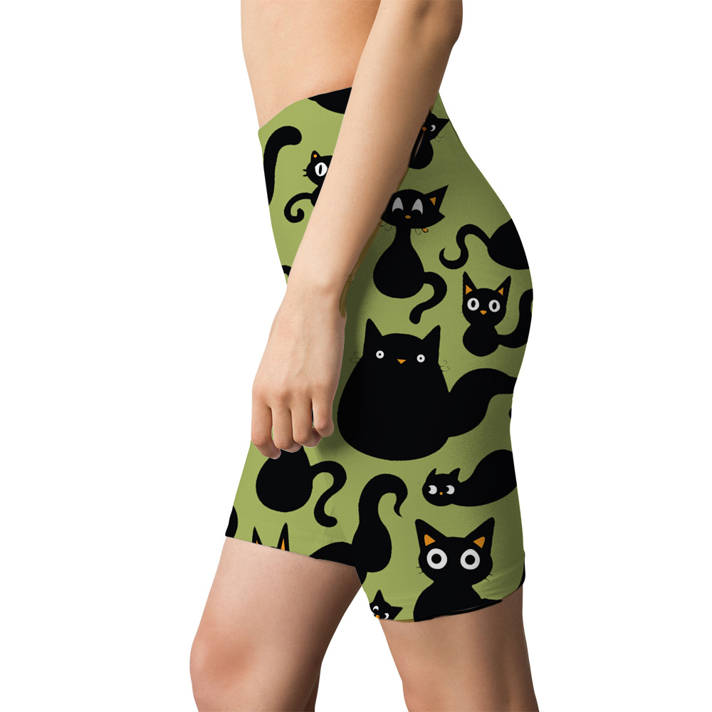 New 3D digital printed starry sky sports yoga capri shorts for cross-border Amazon from Europe and America. Please provide the printed image pic 36