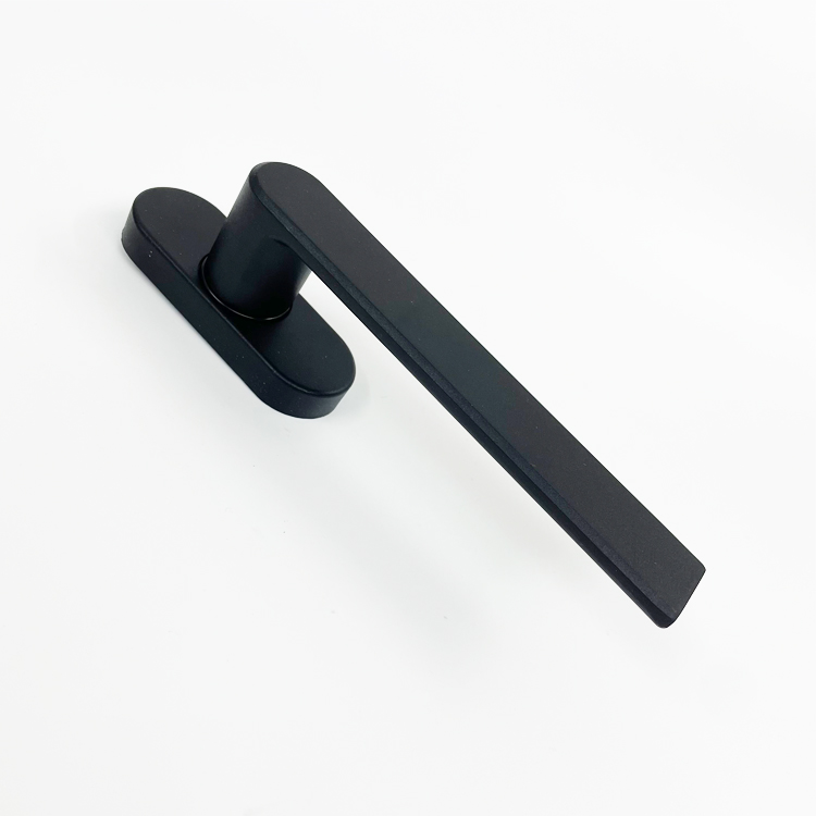 断桥铝平开窗108窗纱一体执手直把手 外玻璃窗户矮扁薄歪执手配件详情15