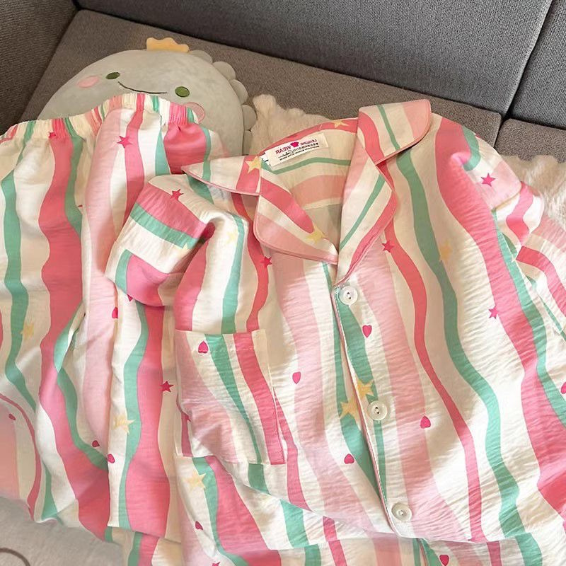 云朵棉睡衣女春秋季新款可爱卡通长袖长裤甜美宽松休闲家居服套装详情19