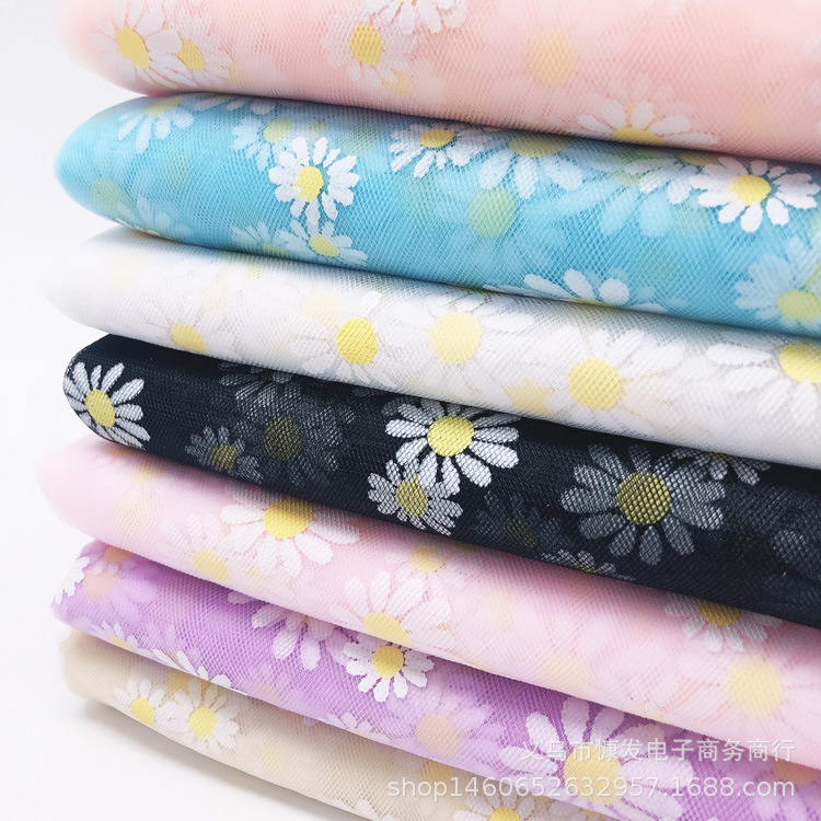 Discount: Daisy gel paste, gauze, soft fabric, stage costumes, performance fabric, veil, princess dress, gauze dress, photo shoot pic 21