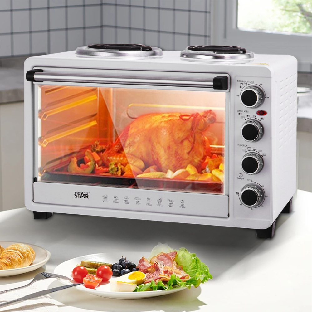 winningstar Cross-border Exclusive home egg tart, Pizza, Roast Chicken multi-functional 45L British and European Standard oven pic 8
