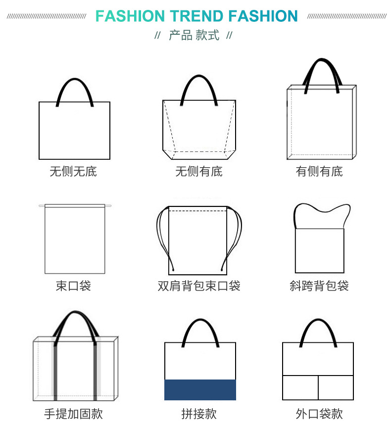 All-polyester canvas hand-held bag shopping, eco-friendly color-printed logo cotton bag, digital heat sublimation canvas bag manufacturer pic 10