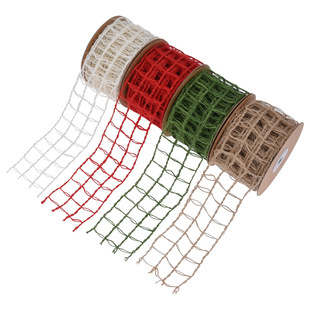 跨境新款拉花红绿耳朵边圣诞毛球丝带礼品礼物蛋糕盒包装彩带10码详情5