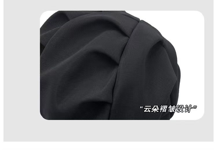 秋季日系简约褶皱八角帽子女时尚百搭鸭舌帽潮流显脸小贝雷云朵帽详情5