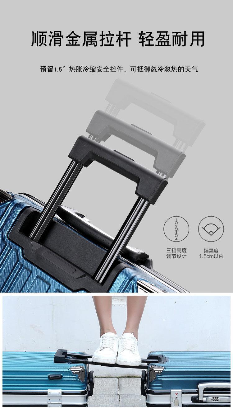 Male suitcases: Large capacity, sturdy and durable, thickened female student suitcase, silent travel suitcase, leather suitcase, password suitcase pic 12