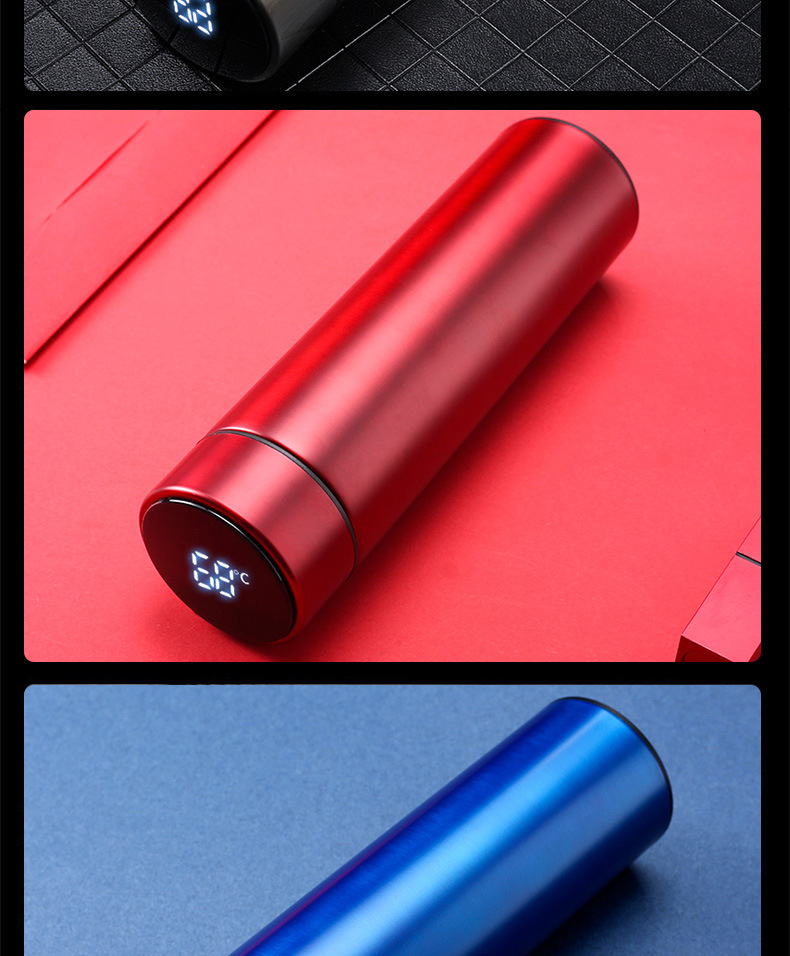 智能保温杯不锈钢大容量磨砂杯显示温度便携水杯创意礼品杯子批发详情15