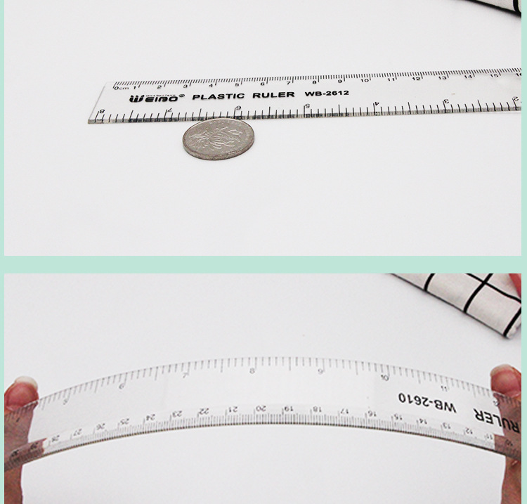 Weibo extended long ruler Classic drawing office stationery, clear and durable long ruler factory direct sales pic 5