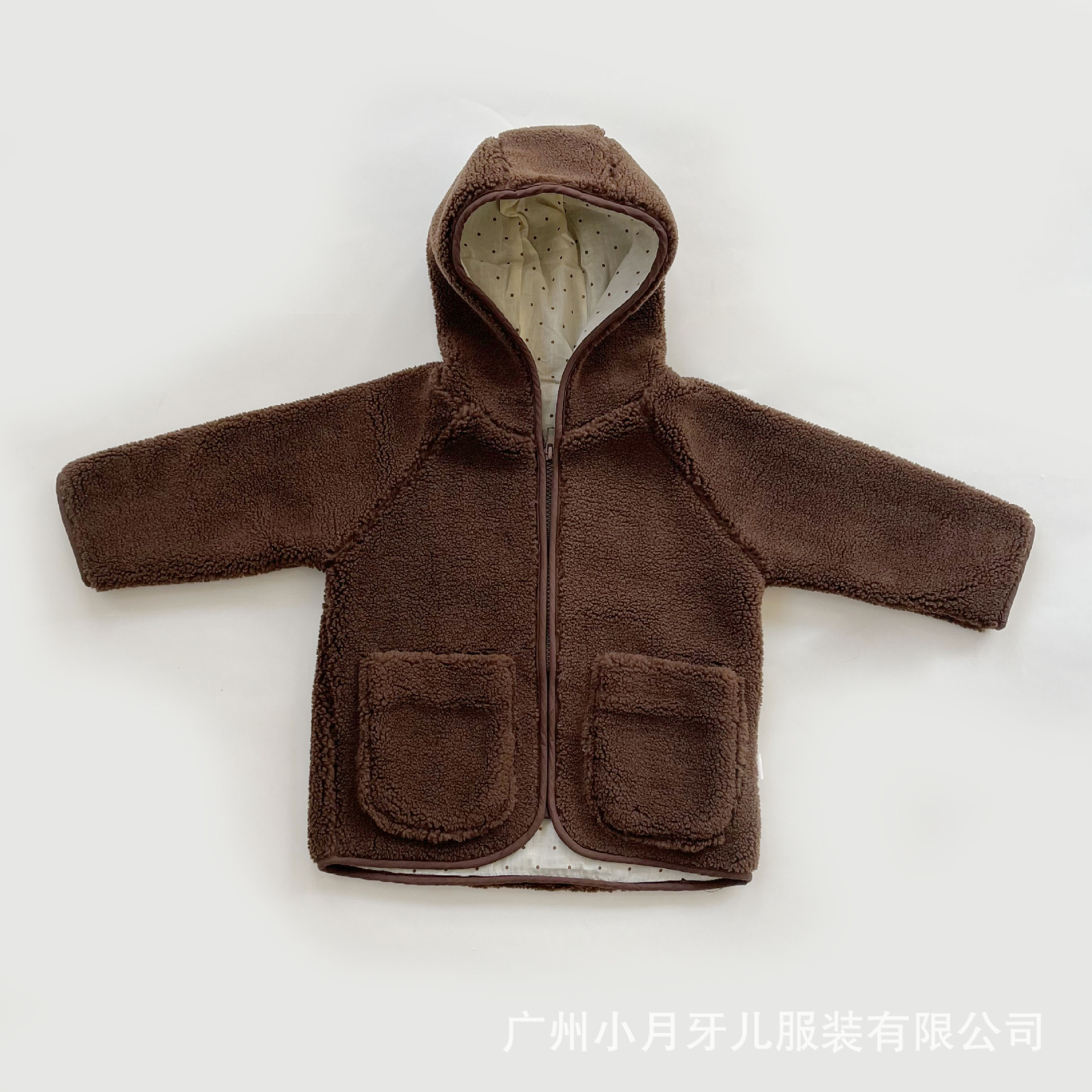 MiniCowMother cute floral imitation lambskin one-piece coat for boys, girls and children, solid-colored cotton coat for children pic 20