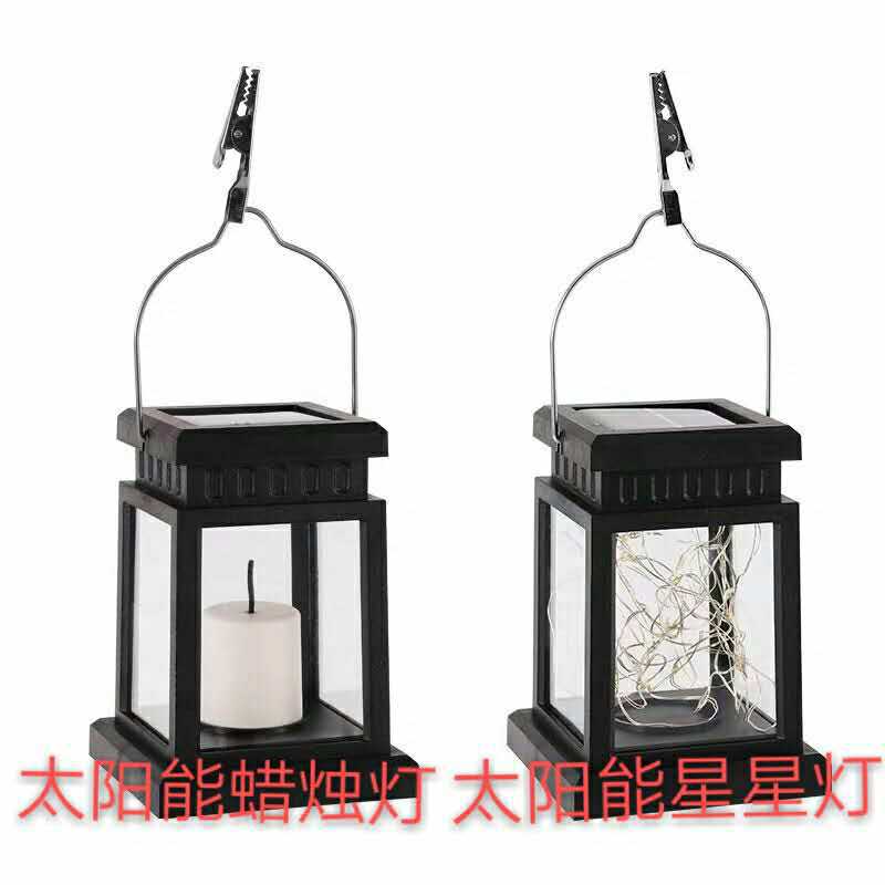Cross-border solar retro palace lanterns, atmosphere landscape garden, outdoor wall-hung courtyard, star candles, wind lamps pic 3