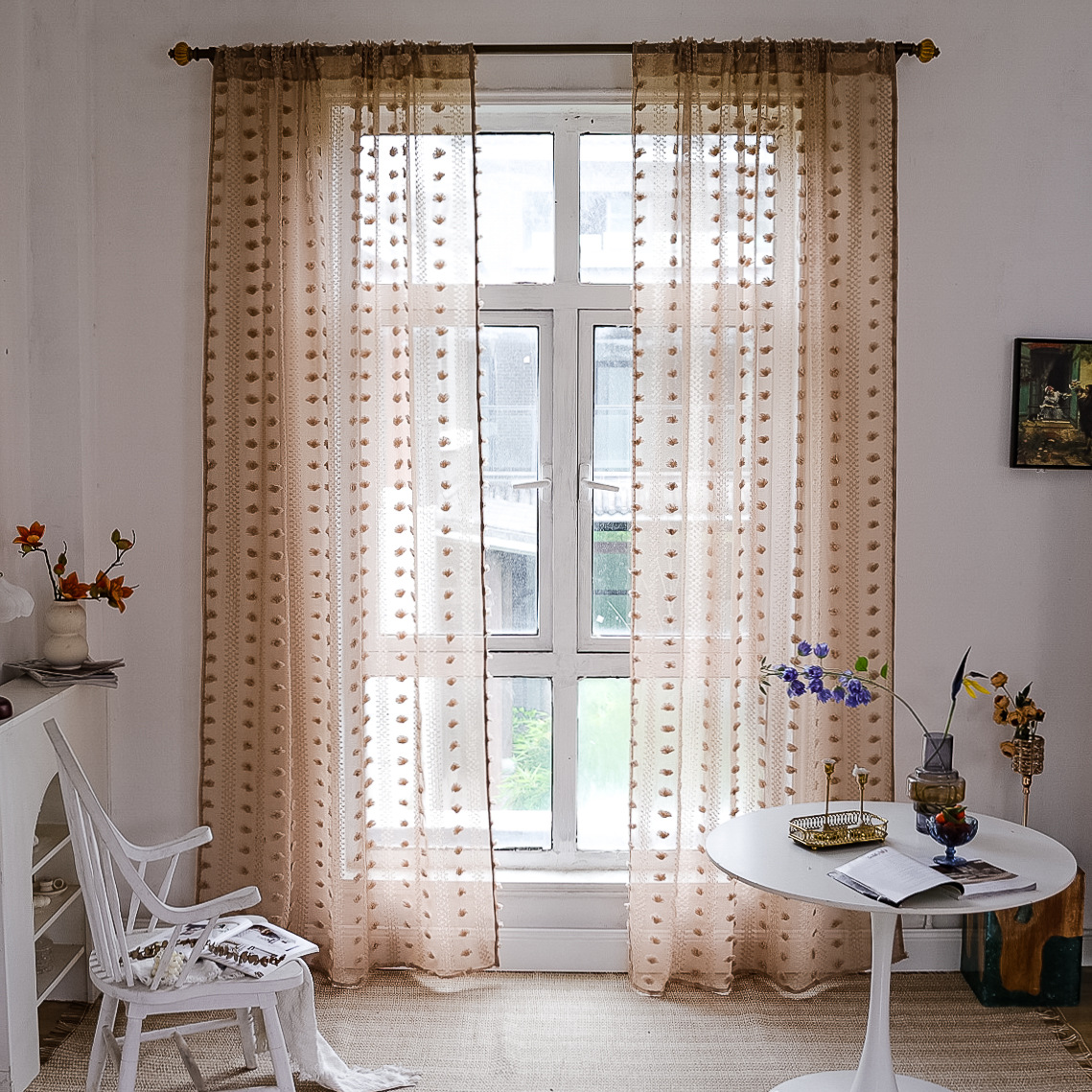 Cross-border best-selling Instagram influencer finished yellow niche light and thin window screen for living rooms and bedrooms. Manufacturer pic 83
