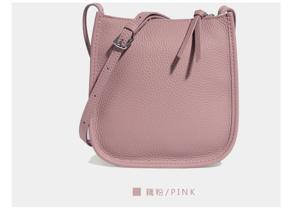 Leather single-shoulder bag for women, versatile and fashionable 2023 Korean small square bag, top layer cowhide ins Korean version crossbody bag, small bag pic 40