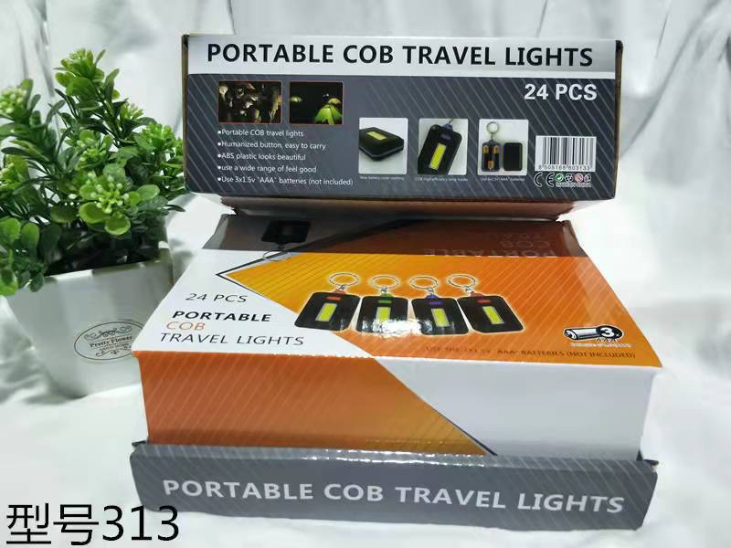 New outdoor hiking lights, camping and cycling portable mini COB keychain lights, small work lights, gift wholesale pic 5