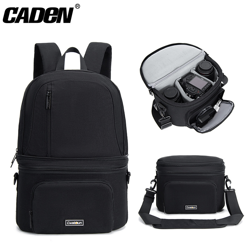 CADeN卡登单反相机包 D10双肩数码相机包户外便携索尼摄影背包详情1