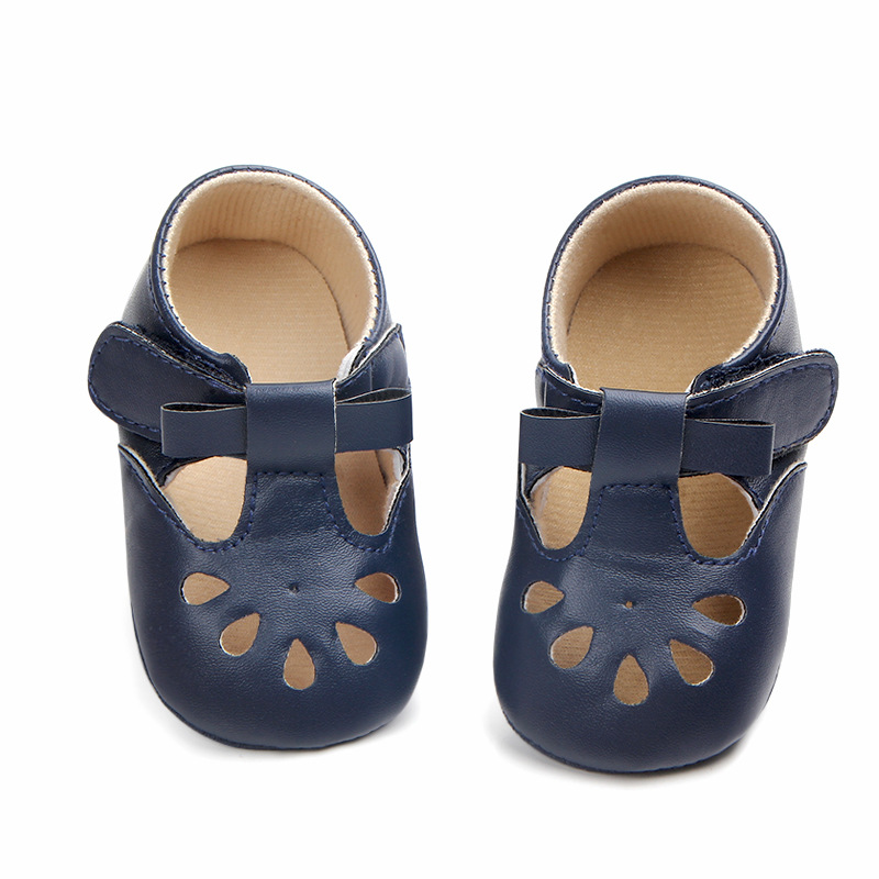 Wholesale of best-selling multi-color perforated baby shoes, anti-slip walking shoes, semi-rubber soles and soft-soled baby shoes 0921 pic 12