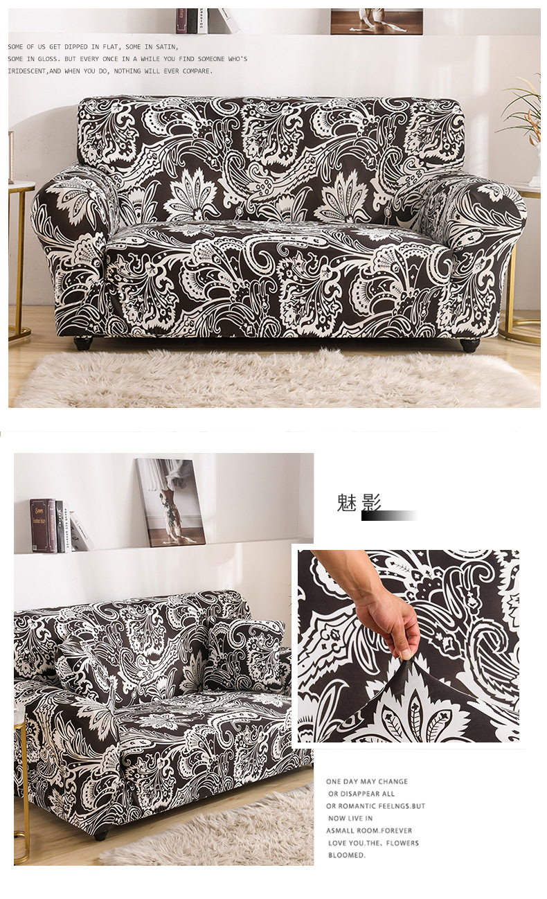 Sofa cover, all-inclusive Manneng cover, fabric all-season elastic sofa cushion, leather sandpaper, single full cover combination, universal type pic 13