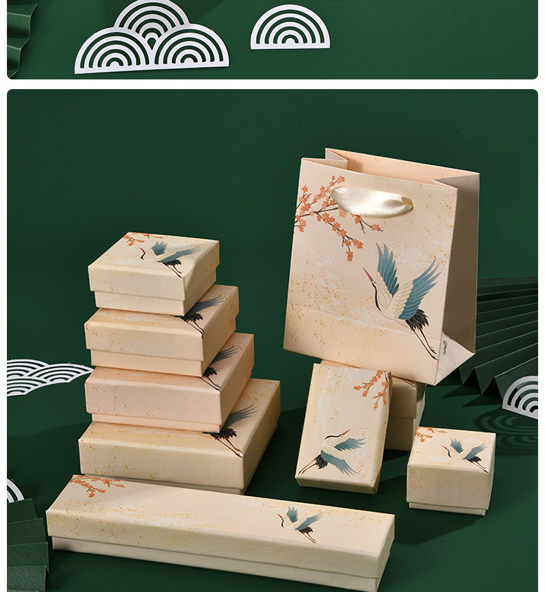 Wholesale of original design Chinese-style paper jewelry packaging boxes, stud earrings, bracelets, necklaces, hairpins and jewelry boxes in stock pic 13