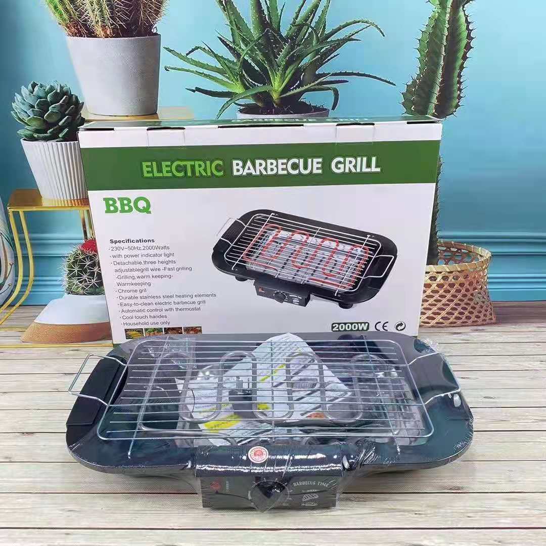 Electric barbecue grill, portable barbecue grill for home and outdoor use pic 3
